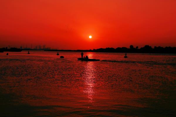 一組夕陽圖