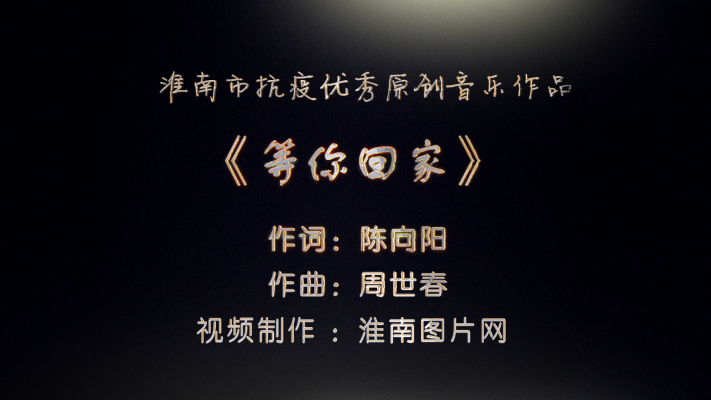 淮南市優秀原創（抗疫類）音樂作品《等你回家》展播