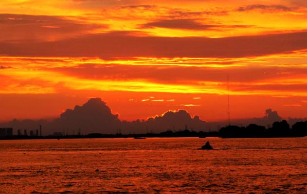 夕陽無限好  淮河美風(fēng)光