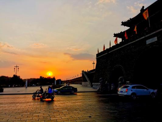 夕陽下的壽州古城