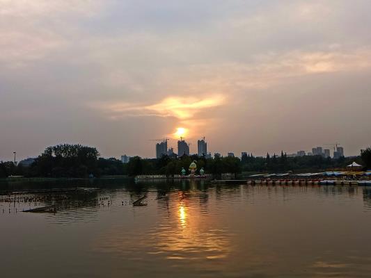 手機隨拍淮南龍湖公園
