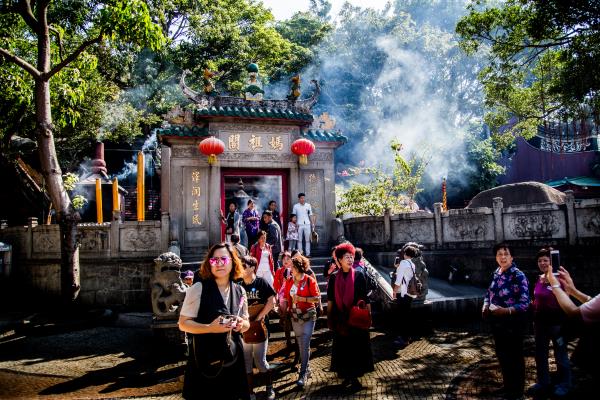 媽祖閣前媽祖眾