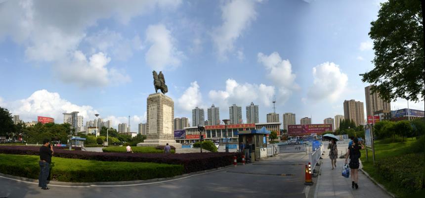 淮南火車站全景圖