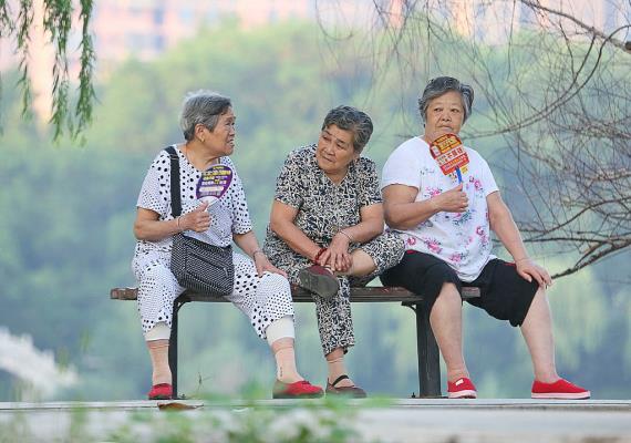 秋后一伏——乘涼三老太
