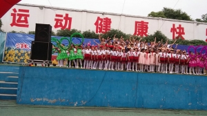 2015淮南市金嶺中學慶六一“金色夢”暨科技藝術節展演活動剪影