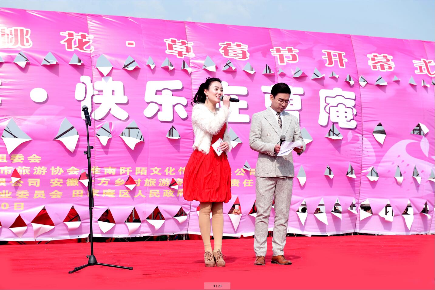 第十屆中國淮南桃花、草莓節開幕式